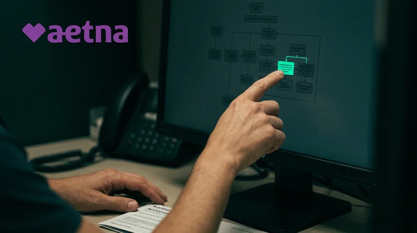 Aetna Prior Authorization Automation Aetna prior authorization workflow with precertification checks and documentation review